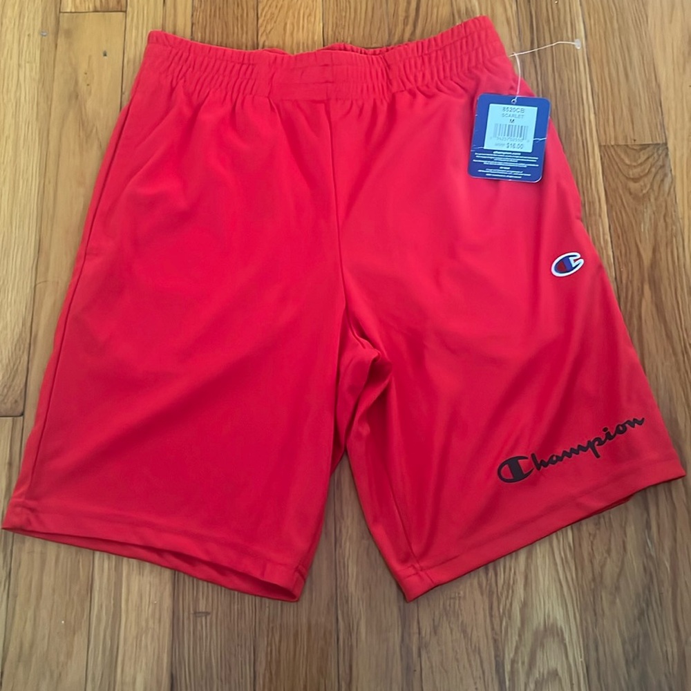 Champion boys red shorts